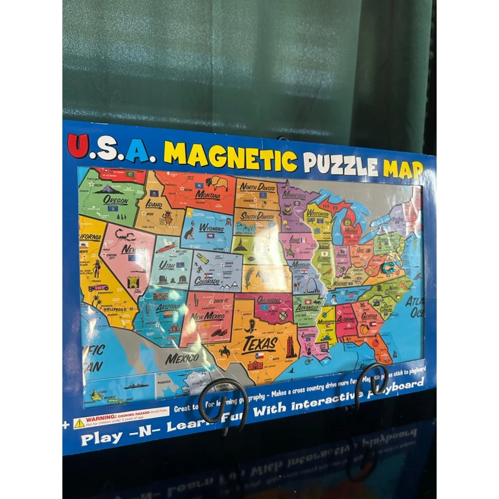 USA Magnetic Puzzle Map